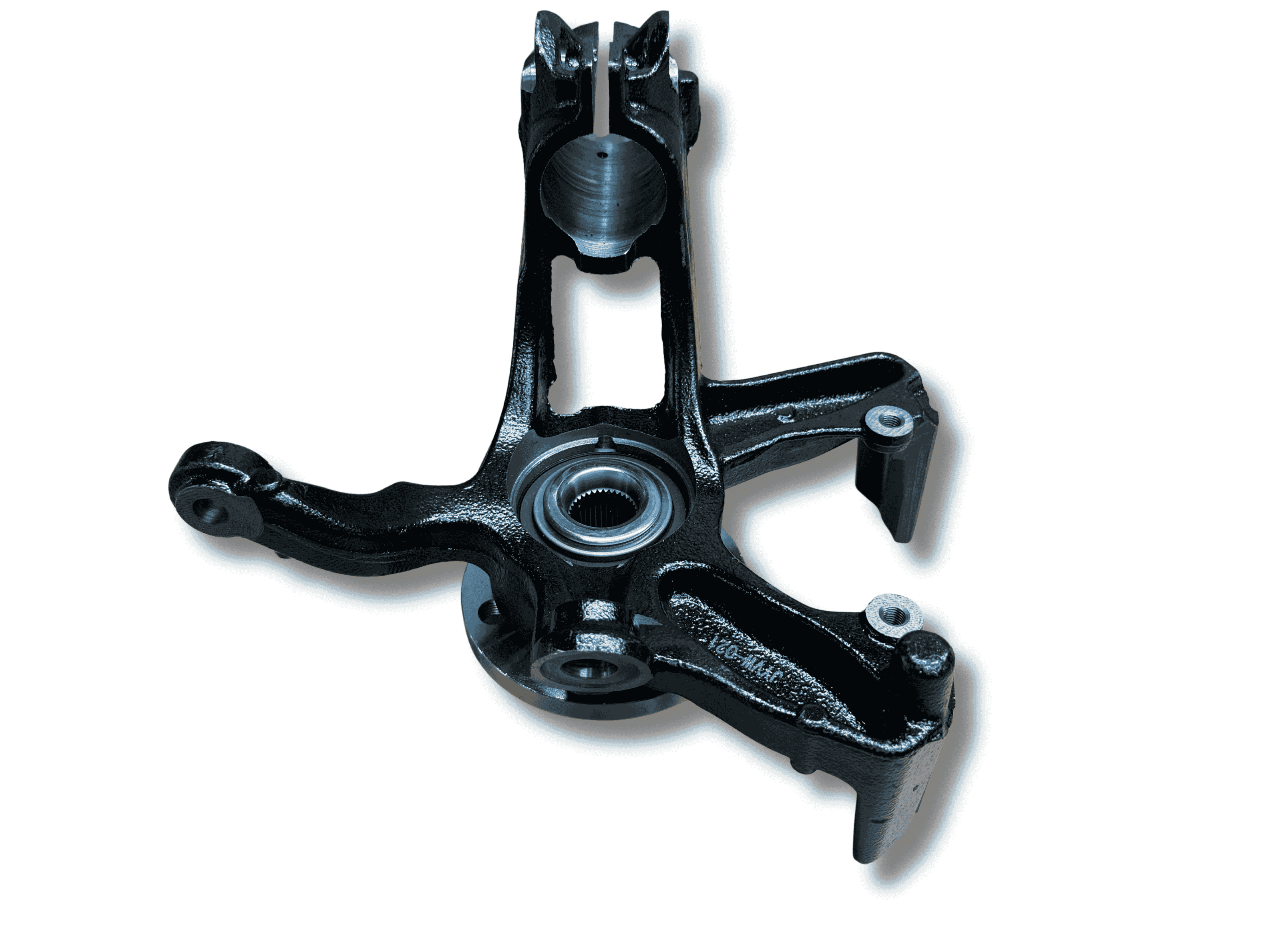 Fusee + wiellger - Links voor - (Vw Polo 2G / AW1) - OEM: 2Q0407255N / 2Q0407255AG / 2Q0407255H